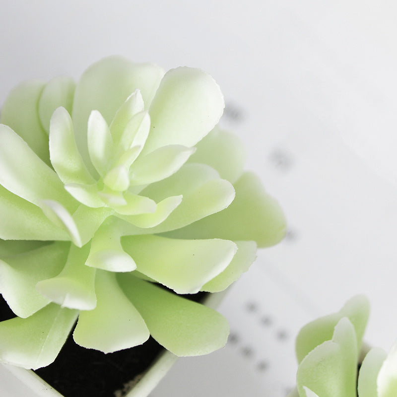 1pc 4in Mini Artificial Potted Plant, Artificial Succulent Plants, Small Plastic Plants For Desktop Window Desk Decor